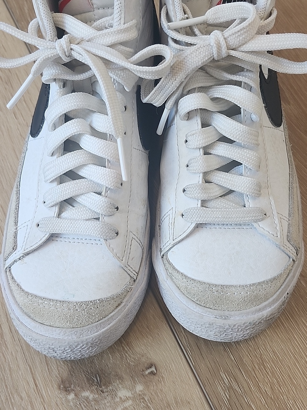 Nike Blazer Mid '77 Vintage White with Black Swoosh, 3.5Y - Picture 7 of 7